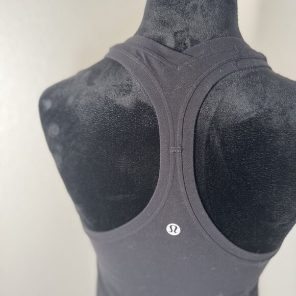 Lululemon Womens Black Racerback Tank Top Medium - Picture 5 of 6